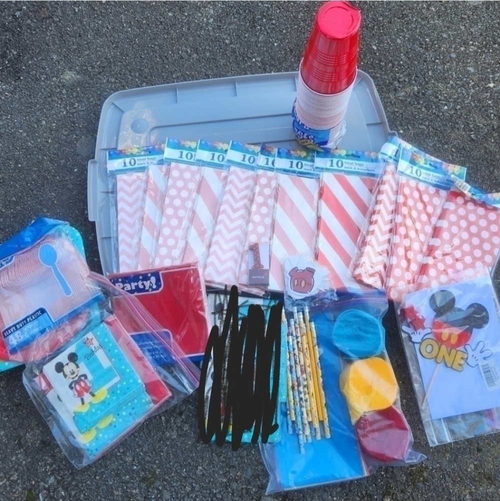 Mickey & Minnie Mouse Birthday Party Items First Fun to be one